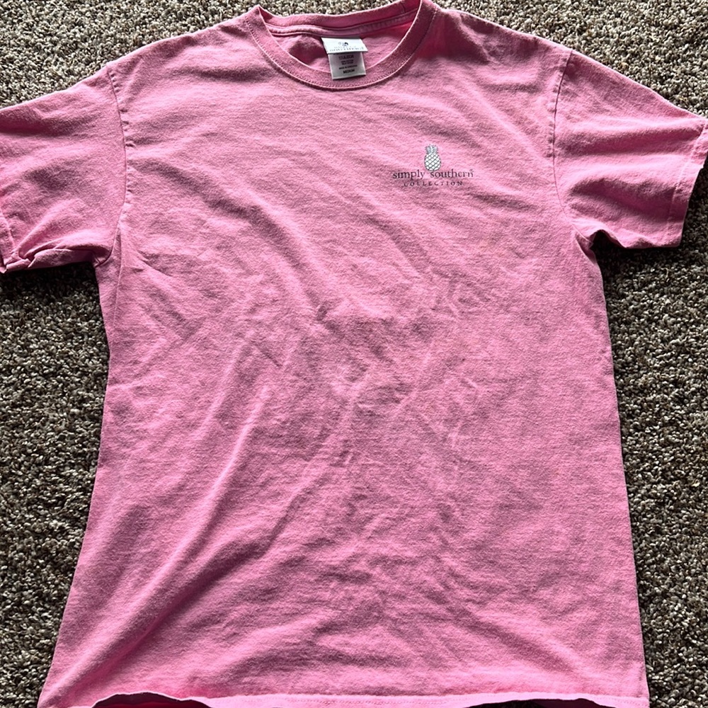 Pink Medium Simply Southern Elephant Shirt